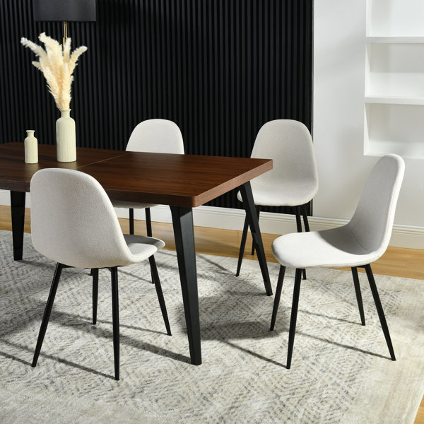 The Twillery Co.® Minehead Upholstered Side Dining Chair for Living ...